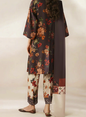 Grace W782 - Digital Printed 3pc Karandi Dress With Digital Printed Karandi Shawl.
