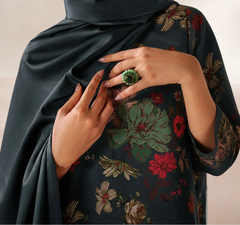 Grace W783 - Digital Printed 3pc Karandi Dress With Digital Printed Karandi Shawl.