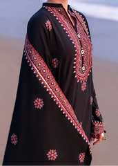 Grace W825-Embroidered 3pc Marina Dress With Printed Shawl.
