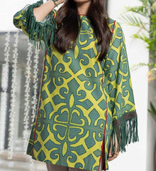 Grace W234- Printed 2pc soft crepe dress