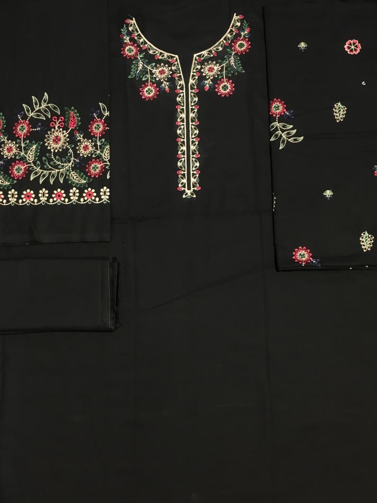 Grace W370-Embroidered 2pc khaddar dress