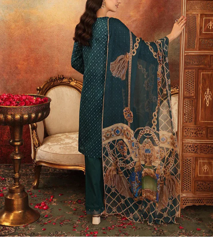 Grace S1056-Digital Printed 3pc Lawn Dress with Digital Printed Lawn Dupatta.