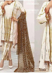 Grace W673- Digital Printed 3pc linen dress with Digital printed chiffon dupatta