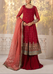 Grace S1008-Embroidered 3pc Organza Dress with Embroidered Organza Duppata.