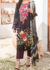 Grace S1088-Embroidered 3pc Lawn dress with Printed Chiffon Dupatta.