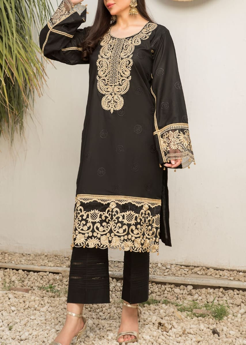 Grace S1083-Embroidered 2pc Lawn Dress.