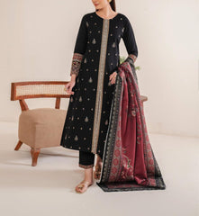 Grace S1080-Embroidered 3pc Lawn dress with Printed Munar Dupatta.