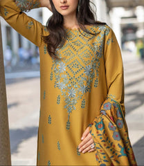 Grace S1122-Embroidered 3pc CHIKANKARI Lawn dress with Printed Munar Dupatta.