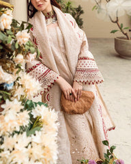 Grace S1125-Embroidered 3pc CHIKANKARI Lawn Dress With Embroidered Net Dupatta.