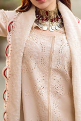 Grace S1125-Embroidered 3pc CHIKANKARI Lawn Dress With Embroidered Net Dupatta.