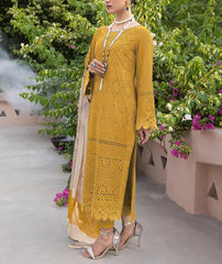 Grace S1118-Embroidered 3pc CHIKANKARI Lawn dress with Printed Munar Dupatta.