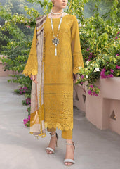 Grace S1118-Embroidered 3pc CHIKANKARI Lawn dress with Printed Munar Dupatta.