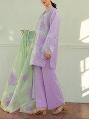 Grace S1127-Embroidered 3pc Lawn Dress With Printed Munar Dupatta.