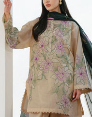 Grace S1128-Embroidered 3pc Lawn Dress With Printed Munar Dupatta.