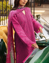 Grace S1114-Embroidered 3pc CHIKANKARI Lawn dress with Printed Munar Dupatta.