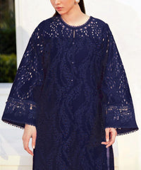 Grace S1117-Embroidered 3pc CHIKANKARI Lawn dress with Printed Munar Dupatta.