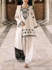 Grace S1141-Embroidered 3pc Lawn Dress With Embroidered Lawn Dupatta.