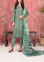 Grace S1136-Embroidered 3pc CHIKANKARI Lawn Dress With Printed Munar Dupatta.