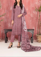 Grace S1137-Embroidered 3pc CHIKANKARI Lawn Dress With Printed Munar Dupatta.