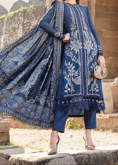 Grace W768 - Embroidered 3pc Marina Dress With Printed Shawl.