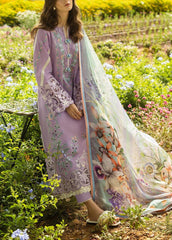 Grace S1192-Embroidered 3pc CHICKANKARI Lawn Dress With Printed Munar Dupatta.