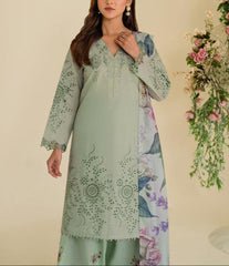 Grace S1191-Embroidered 3pc CHICKANKARI Lawn Dress With Printed Munar Dupatta.