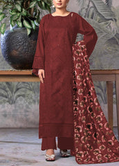 Grace S1195-Embroidered 3pc CHICKANKARI Lawn Dress With Printed Munar Dupatta.