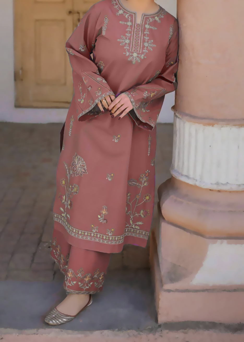 Grace W883-Embroidered 2pc Marina Dress