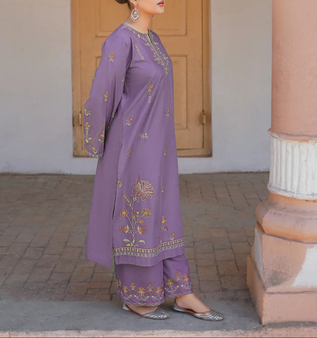 Grace S1215-Embroidered 2pc Lawn Dress