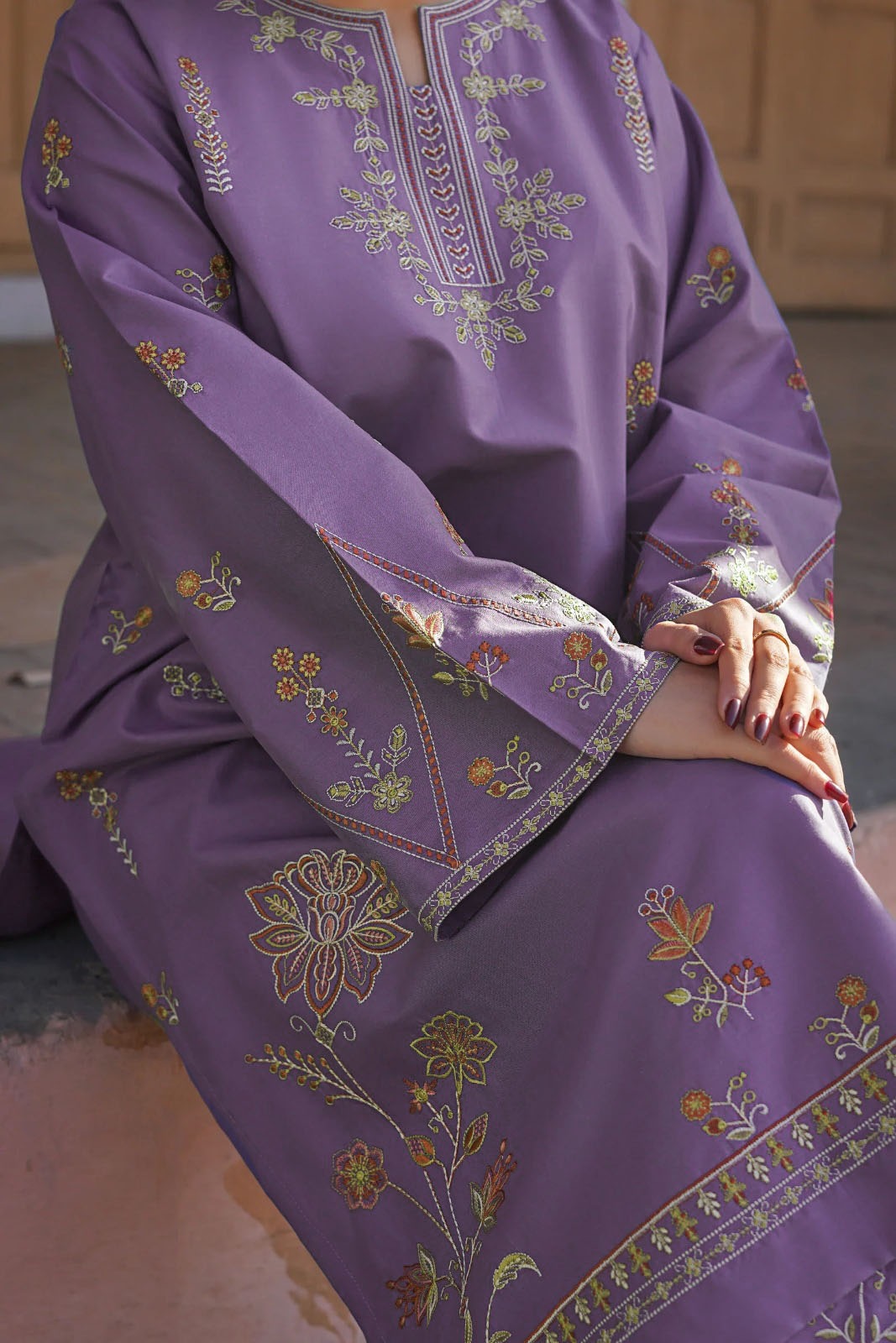 Grace S1215-Embroidered 2pc Lawn Dress