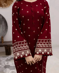 Grace W688- Embroidered 2pc Marina dress.