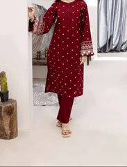 Grace W688- Embroidered 2pc Marina dress.