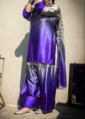 Grace W726 - Digital Printed 3pc Silk dress With Digital Printed Silk dupatta.