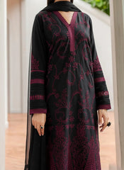 Grace W850-Embroidered 3pc Chikankari Marina Dress With Embroidered Chiffon Dupatta.