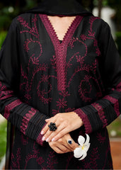 Grace Z-(W850) - Stitched Embroidered 3pc Marina Dress With Embroidered Chiffon Dupatta.