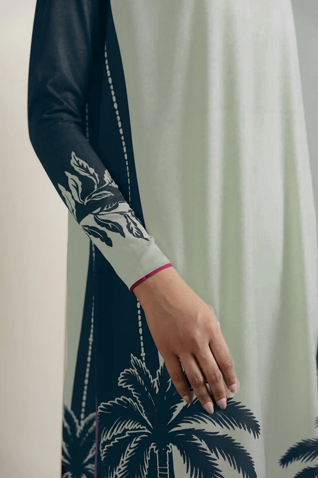 Grace W730 - Digital Printed 3pc Silk dress With Digital Printed Silk dupatta.