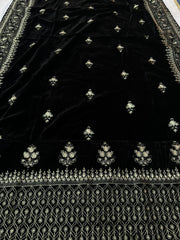 Sarinnah Premium D85-Embroided Fine quality Velvet shawl.