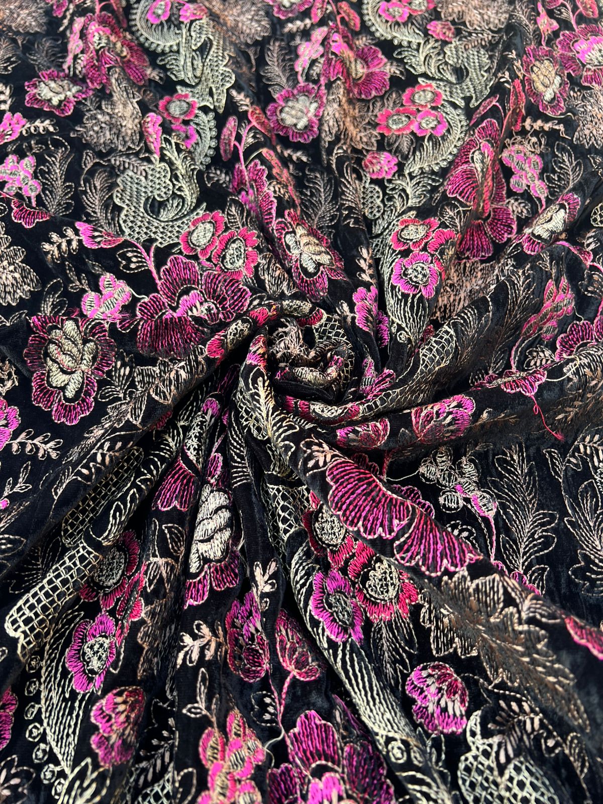 Sarinnah Premium 04- Embroided Fine quality Velvet shawl.