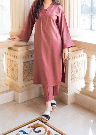 C-S 048- STITCHED 2PC LAWN CO-ORD SET.