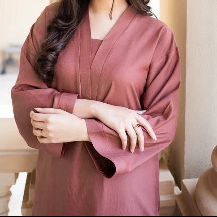 C-S 022- STITCHED 2PC DHANAK CO-ORD SET.