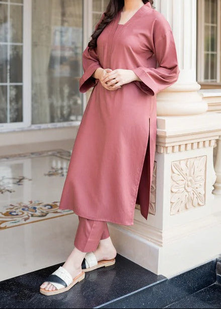 C-S 048- STITCHED 2PC LAWN CO-ORD SET.
