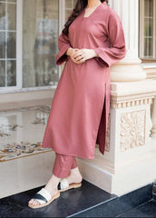 C-S 022- STITCHED 2PC DHANAK CO-ORD SET.