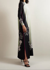 CS-107 BLOOM- STITCHED 2PC PRINTED CO-ORD SET.