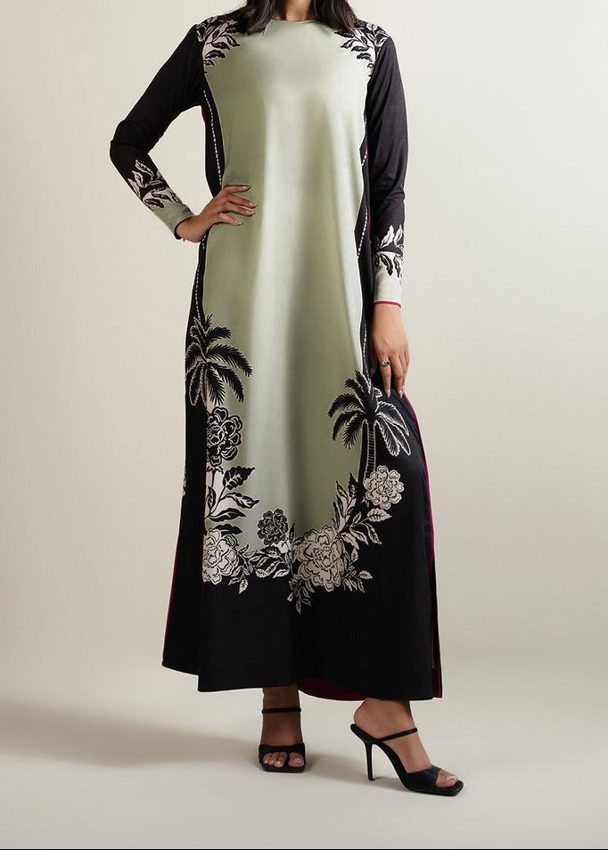 CS-107 BLOOM- STITCHED 2PC PRINTED CO-ORD SET.