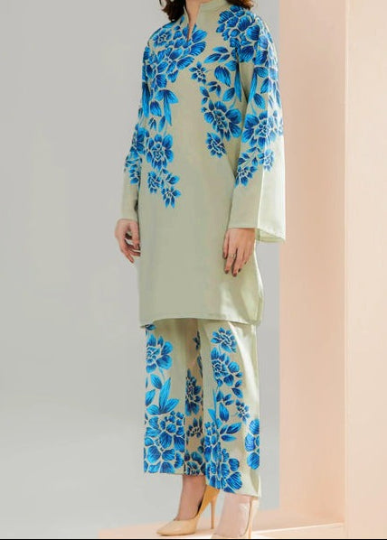 CS-108 LUXE- STITCHED 2PC PRINTED CO-ORD SET.