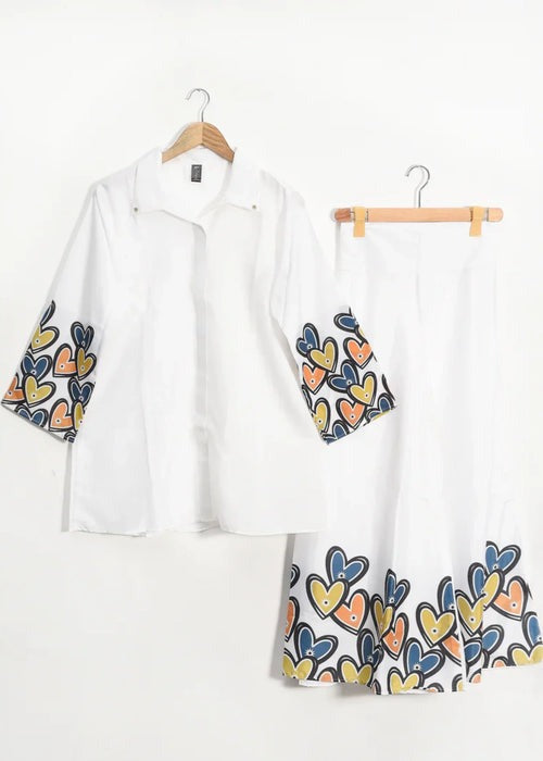 CS-109 FLORA- STITCHED 2PC PRINTED CO-ORD SET.