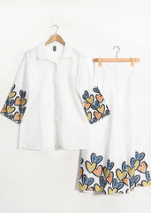 CS-109 FLORA- STITCHED 2PC PRINTED CO-ORD SET.