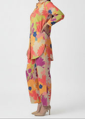 CS-111 AZURE- STITCHED 2PC PRINTED CO-ORD SET.