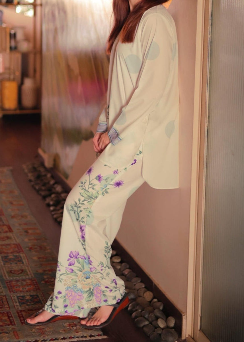 CS-112 ZOYA- STITCHED 2PC PRINTED CO-ORD SET.