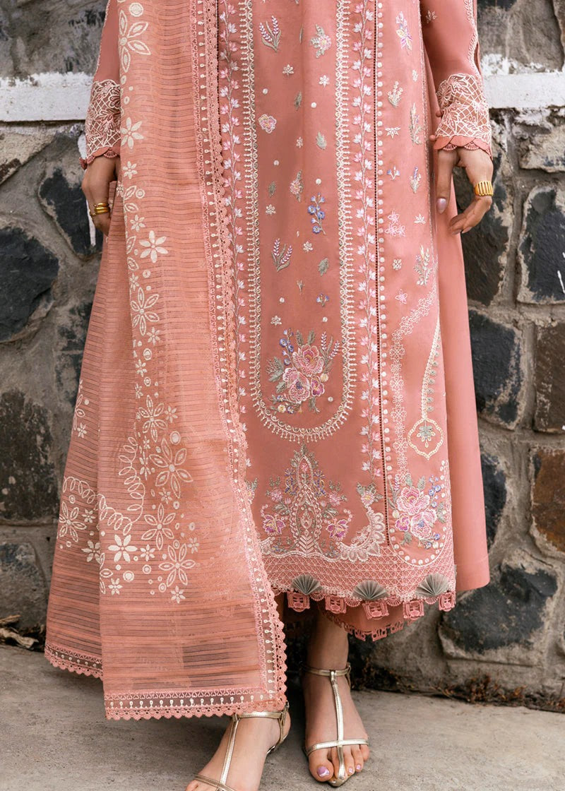 Grace S1307-Embroidered 3pc Lawn Dress With Printed Lawn Dupatta.